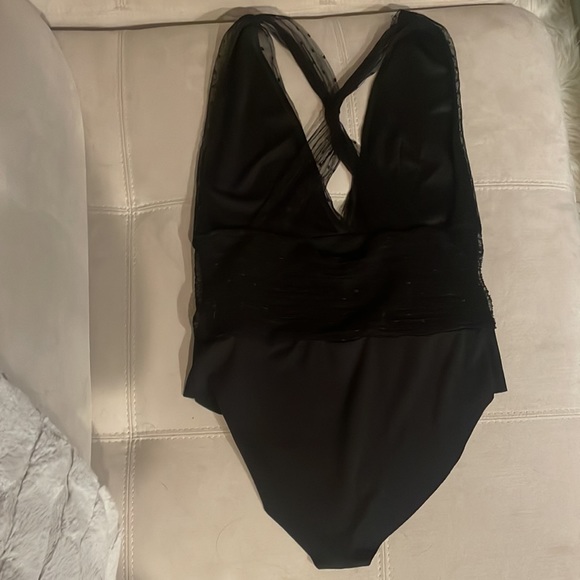 Zara polka dot mesh bodysuit size L - Picture 8 of 9